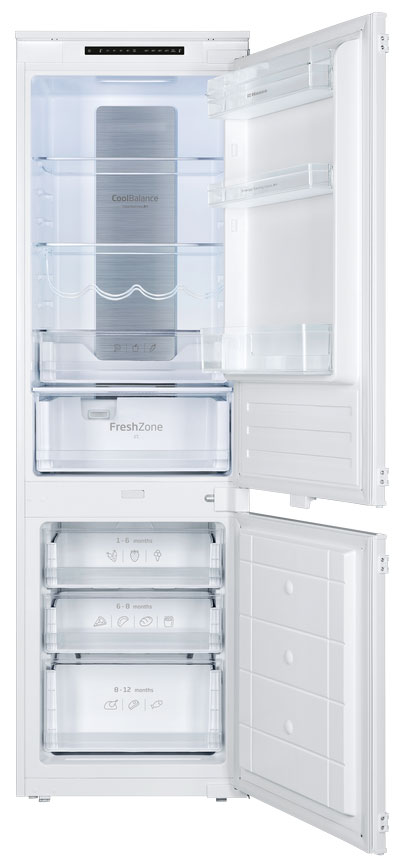 Изображение товара Встраиваемый двухкамерный холодильник Hansa BK307.2NFZC с No Frost и электронным управлением