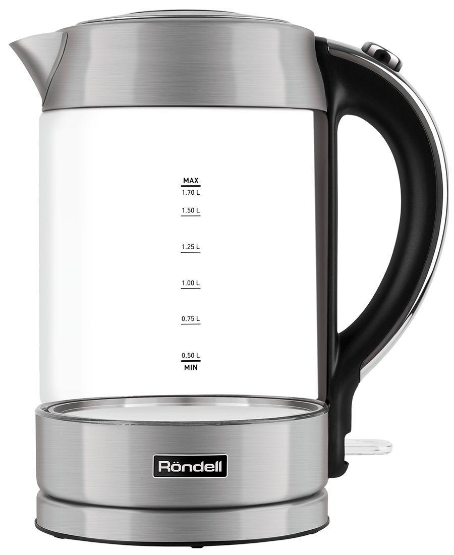 чайник rondell rde 1001 серебристый черный Чайник электрический Rondell RDE-1001