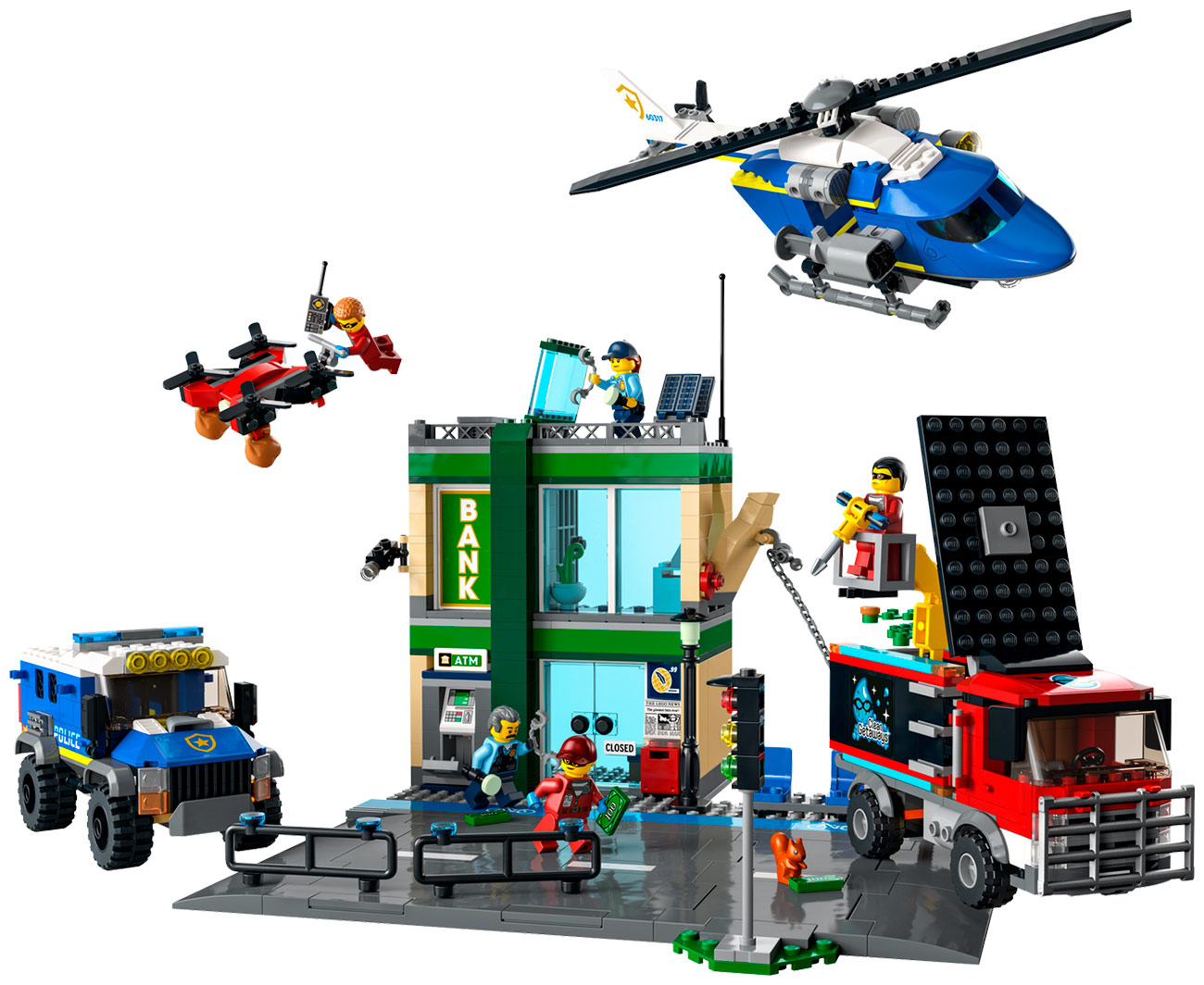 Конструктор Lego City Police Полицейская погоня в банке 60317 lego lego city 60317 лего город полицейская погоня