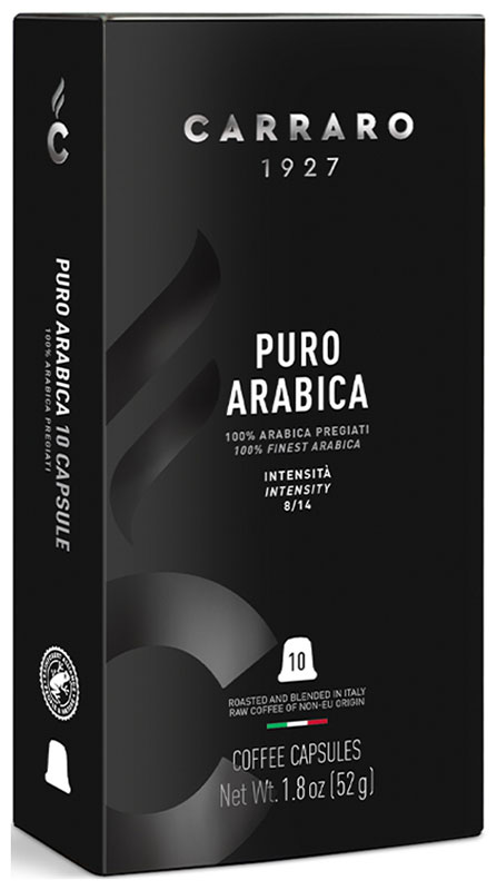 Изображение товара Кофе молотый в капсулах Carraro PURO ARABICA 52 г (система Nespresso)