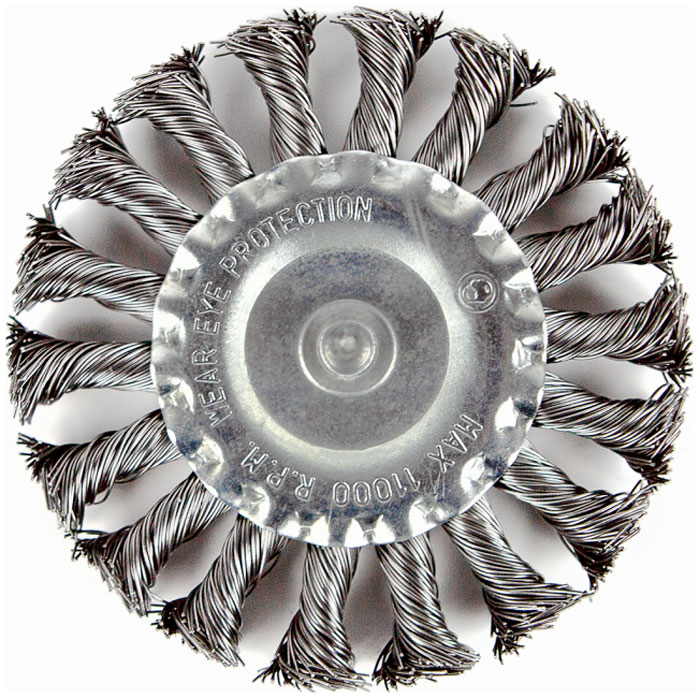 Изображение товара Корщетка-насадка Sturm! 5241102 для дрели Радиальная , 100 мм, хвост 6 мм, витая стальн.