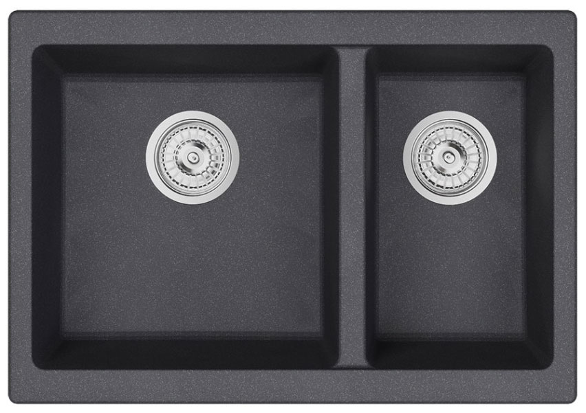 Изображение товара Кухонная мойка Emar EMQ-2665.PL с двумя чашами Морион