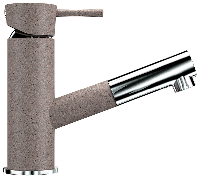 Изображение товара Кухонный смеситель Ulgran U-009 песочный выдвижной 360 градусный излив