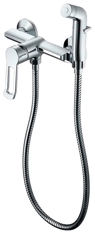 Изображение товара Гигиенический душ со смесителем Haiba HB55556 хром настенный с керамическим картриджом