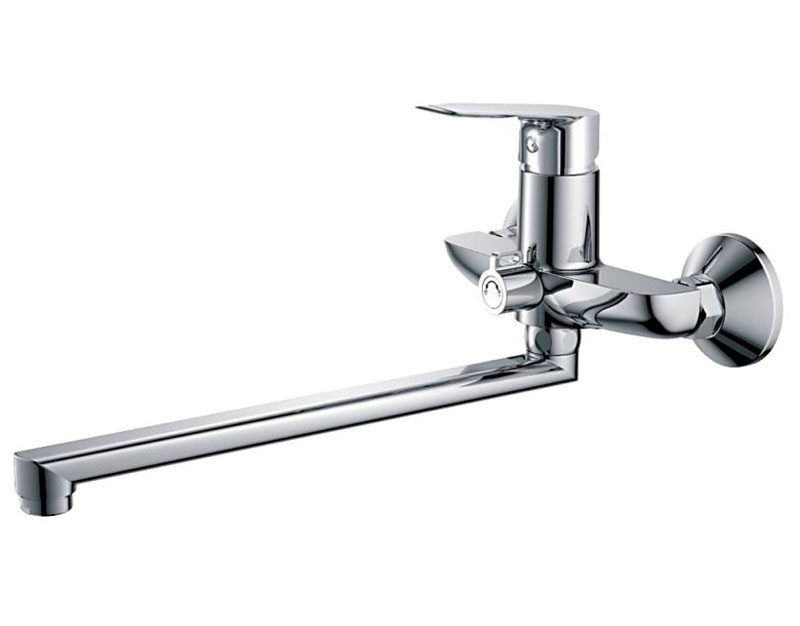 Изображение товара Смеситель для ванны Haiba HB506 хром с душевым гарнитуром, 150 мм межосевое расстояние