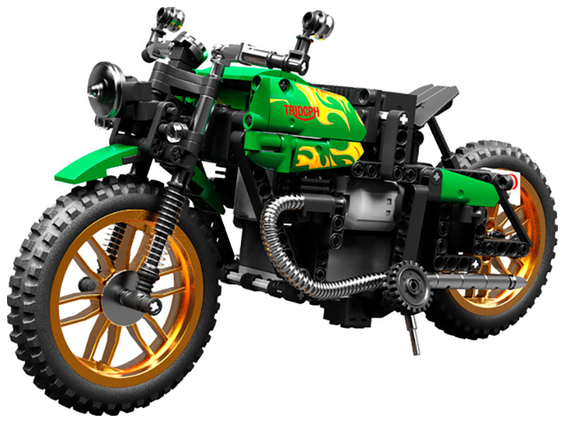 Конструктор Sembo Block 701010 спортивный мотоцикл с аккумулятором 444 детали 444