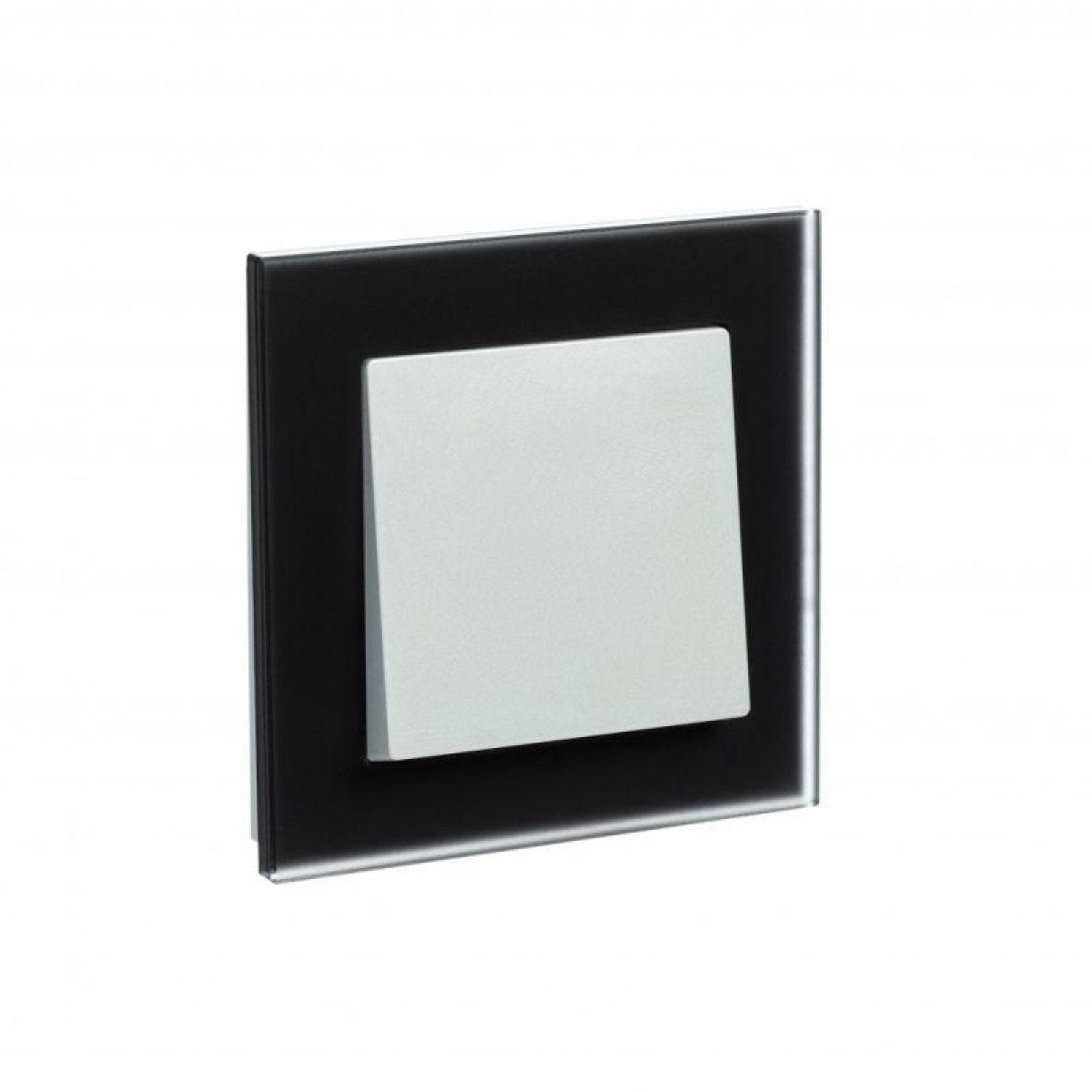 Изображение товара Декоративная рамка для ЭУИ AtlasDesign Nature черная стекло IP20 1-м