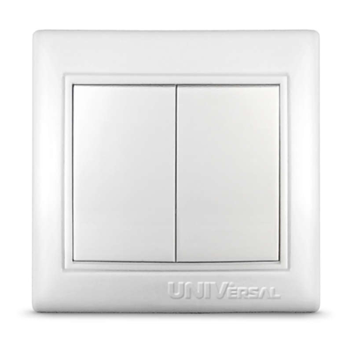 Изображение товара Выключатель 2-клавишный Универсал Севиль IP20 для бытовых и промышленных помещений