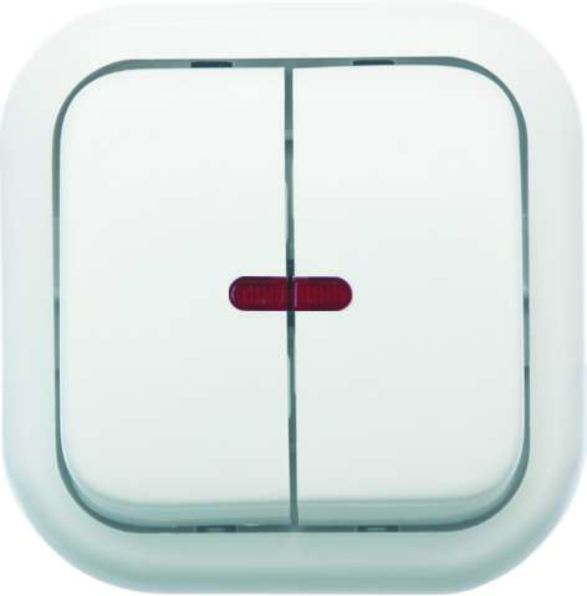 Изображение товара Выключатель 2-клавишный Валентина IP20 10А для открытой установки