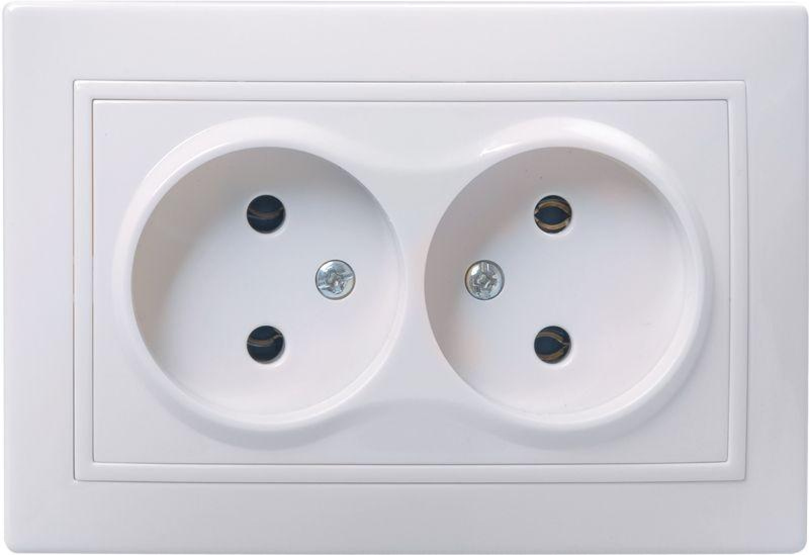 Изображение товара Розетки IEK Розетка 2-м СП Кварта 10А IP20 без заземл. без защ. шторок бел.