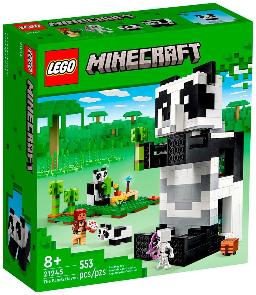Конструктор Lego Minecraft Дом панды 21245 конструктор lego minecraft 21256 дом лягушки