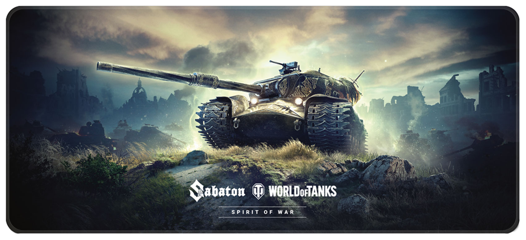 Коврик для мышек Wargaming Sabaton Spirit of War Limited Edition X-Large коврик для мыши wargaming world of tanks sabaton tank logo limited edition x large