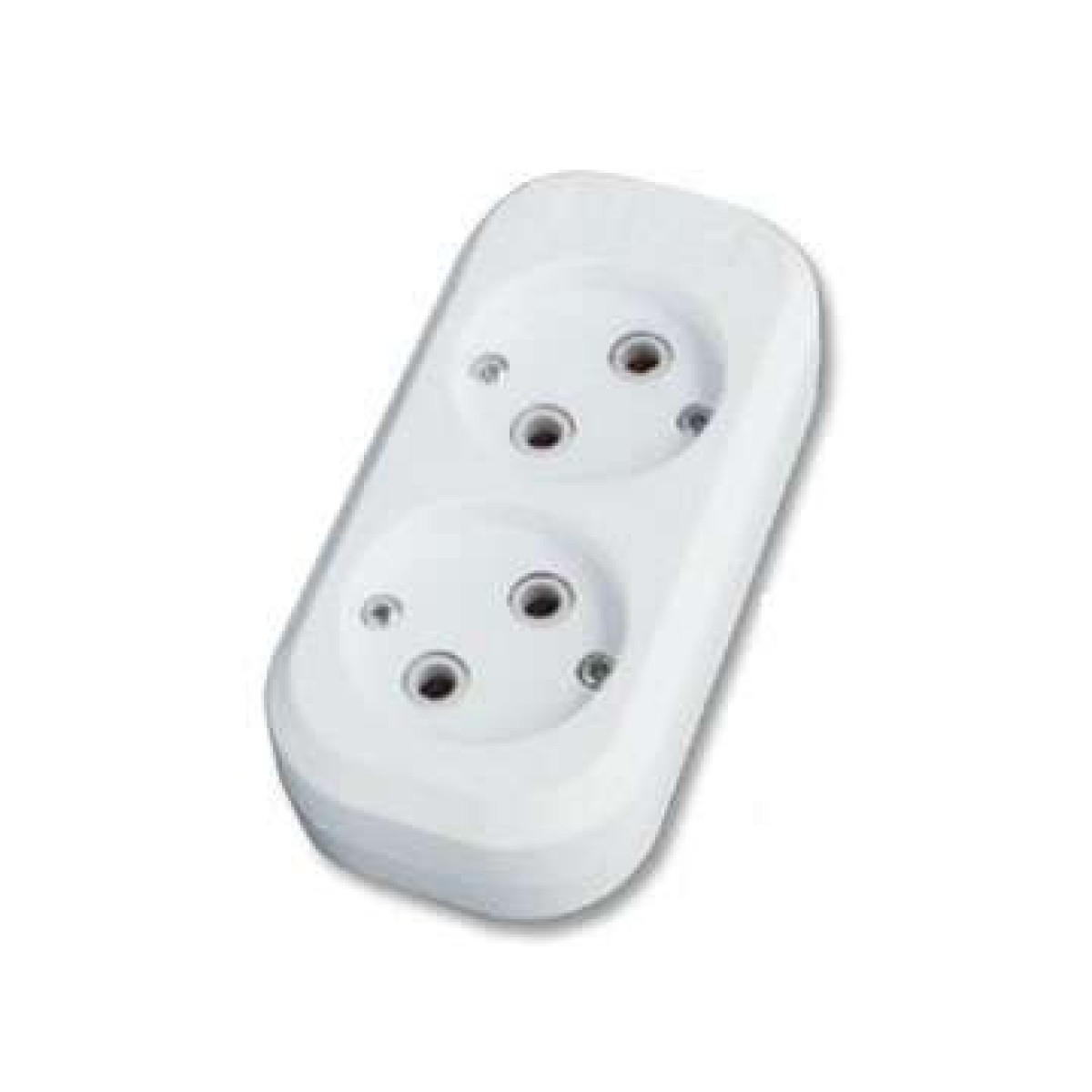 Изображение товара Универсальный удлинитель с двумя гнездами без заземления 230В IP20 Россия