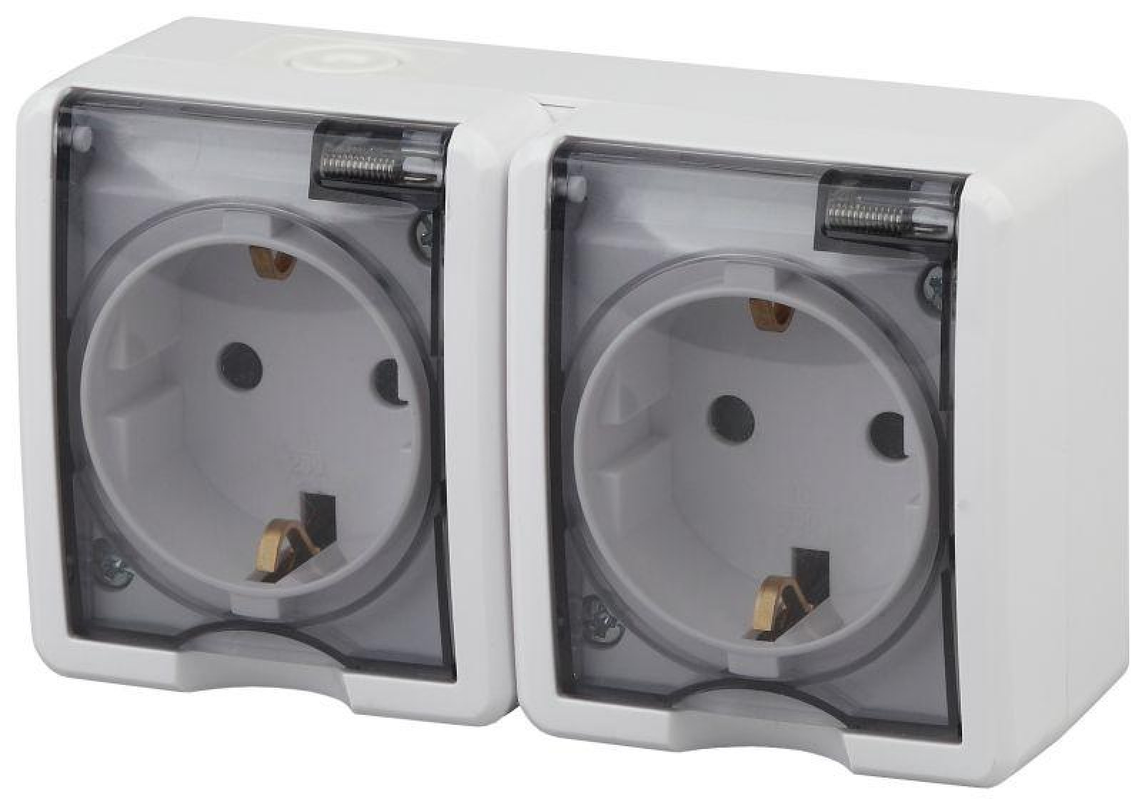 Изображение товара ЭРА Розетка 2-м ОП Эксперт 11-2403-01 16А IP54 белая