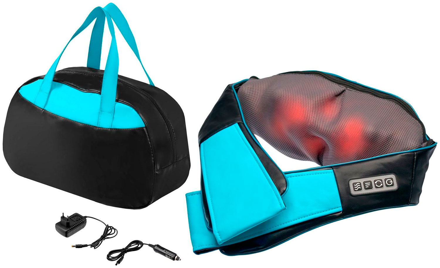 Массажер для шеи и плеч Bradex Шиацу KZ 0566 с сумкой техника для тела bradex массажер для шеи и плеч шиацу с сумкой