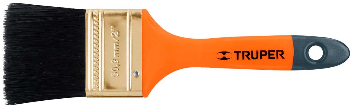 Изображение товара Кисть малярная Truper с пластиковой ручкой, щетина из конского волоса, BRT-2 (14483)