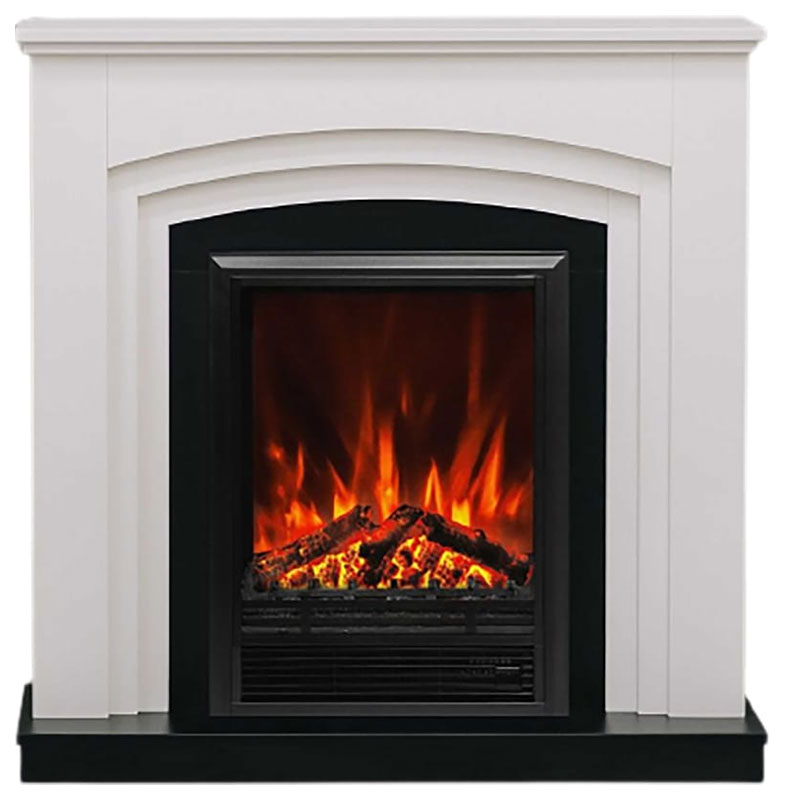 Изображение товара Электрический каминокомплект Elekam Dylon с очагом Pulsar F2023G, белый и черный