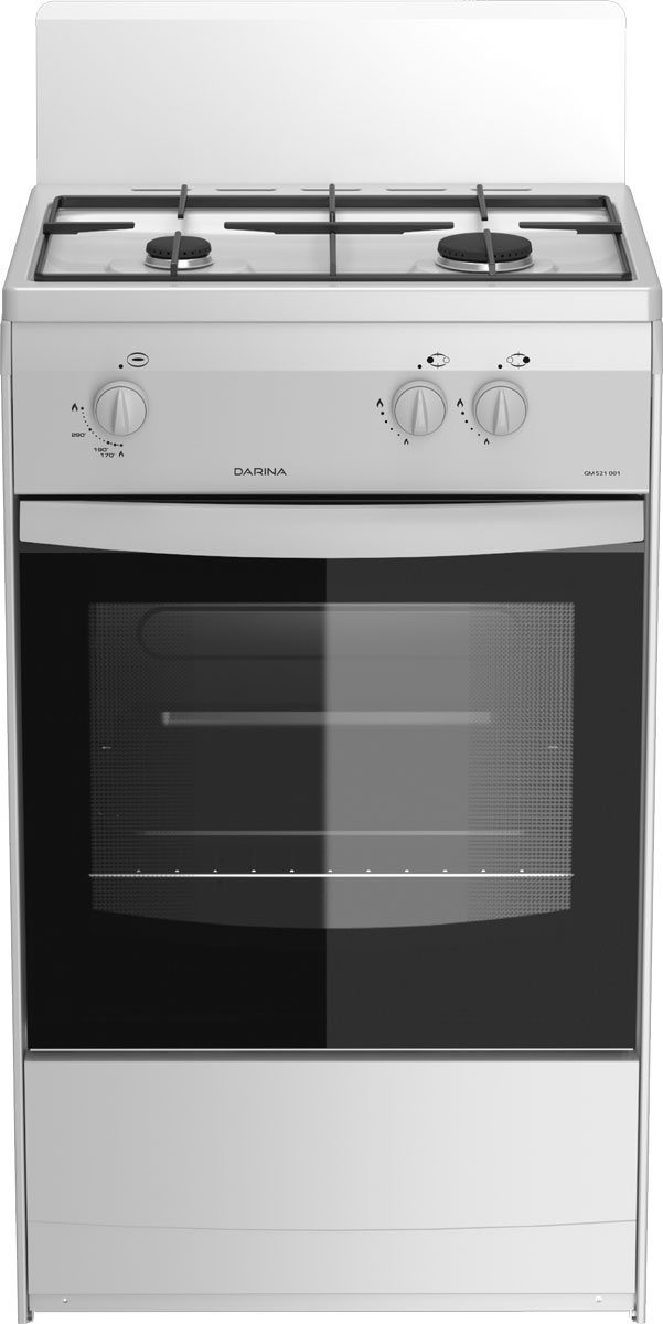 Изображение товара Газовая плита Darina 1AS GM 521 001 W белая с двумя конфорками и духовкой