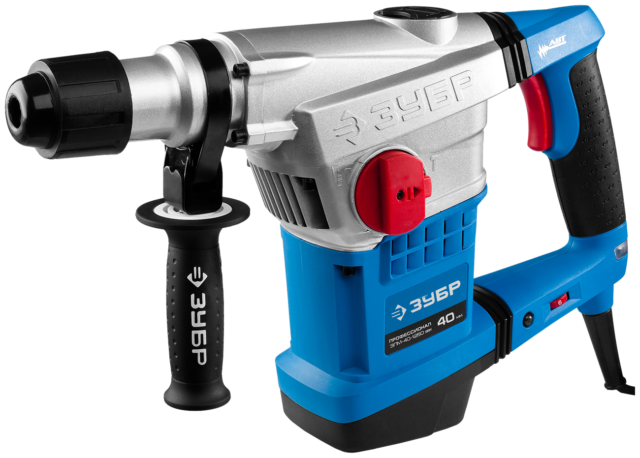 Изображение товара Перфоратор Зубр SDS-Max ЗПМ-40-1250 ЭВК кейс