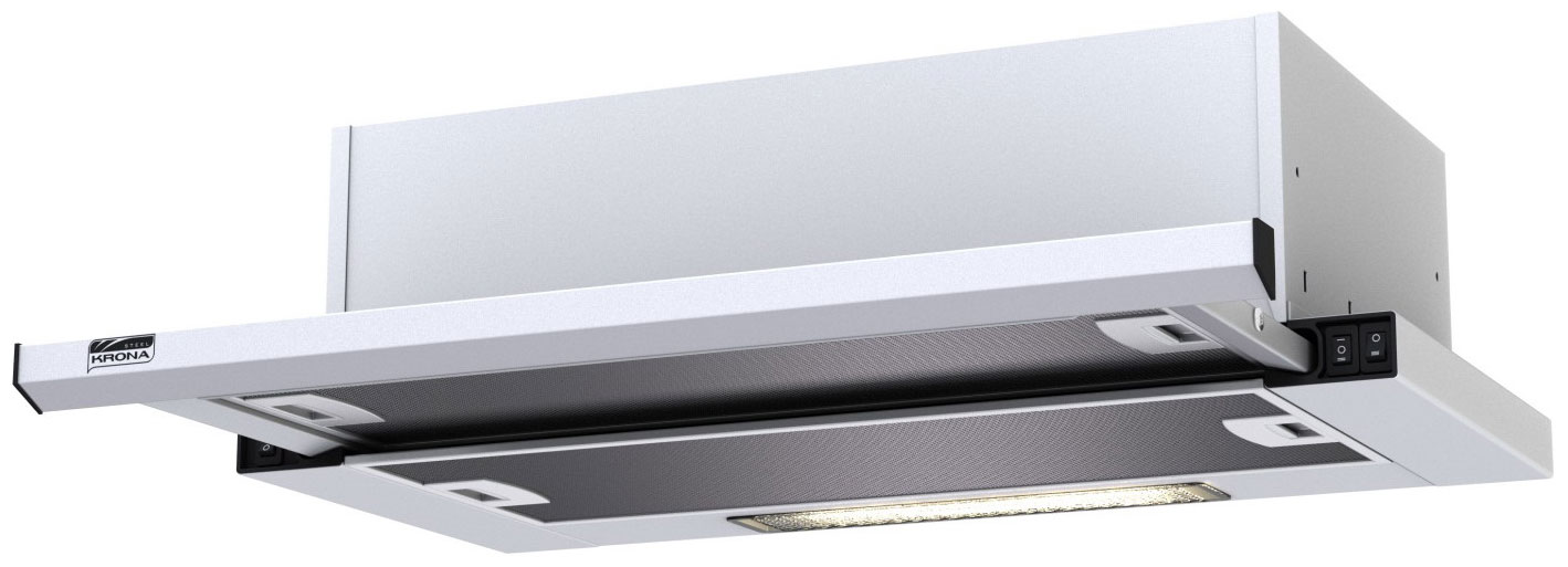 Изображение товара Современная скрытая кухонная вытяжка Krona Kamilla slim 500 white