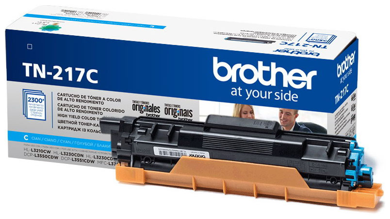 Изображение товара Тонер-картридж Brother TN 217 C голубой
