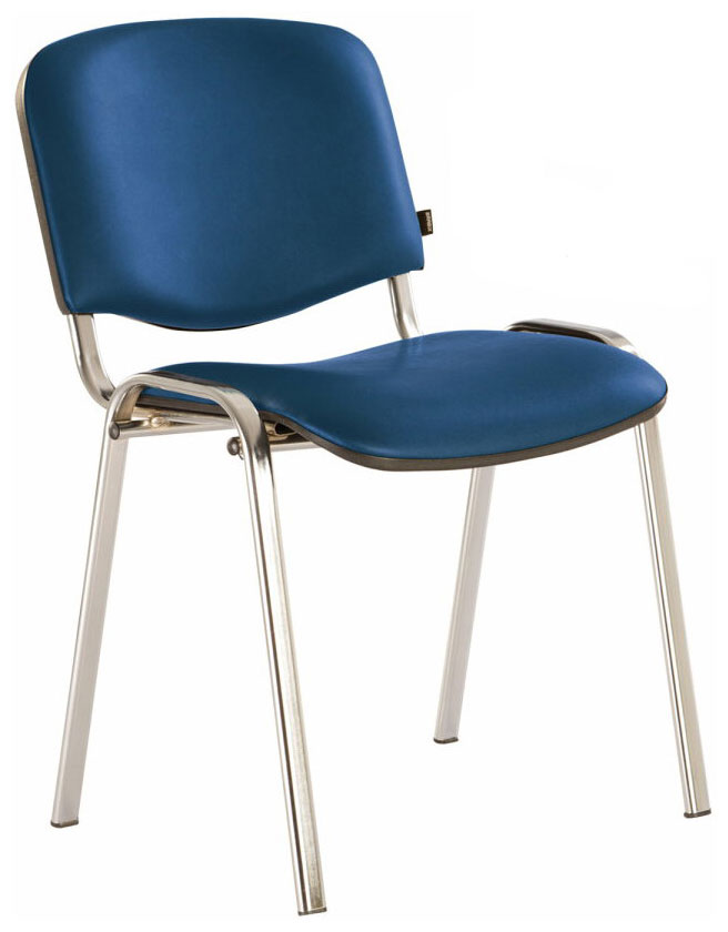 Изображение товара Стул офисный Brabix Iso CF-001 с кожзамом и хромированным каркасом