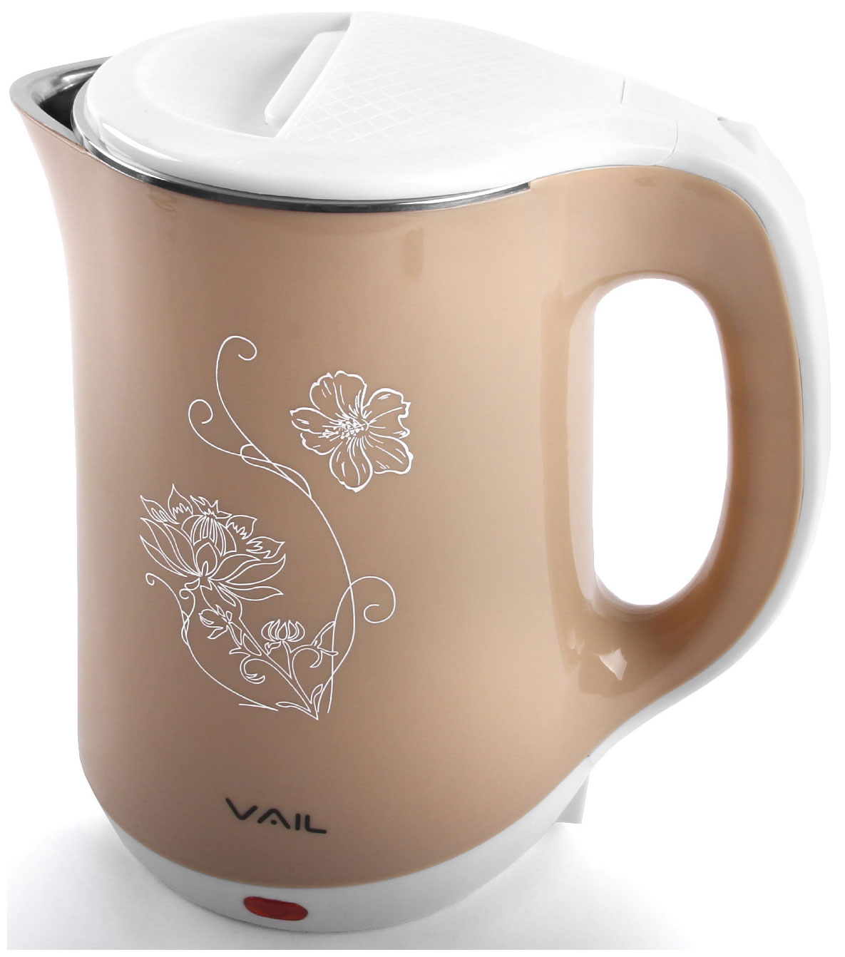 Чайник электрический Vail VL-5551 (seamless) бежевый чайник электрический vail vl 5507 1 8 л розовый