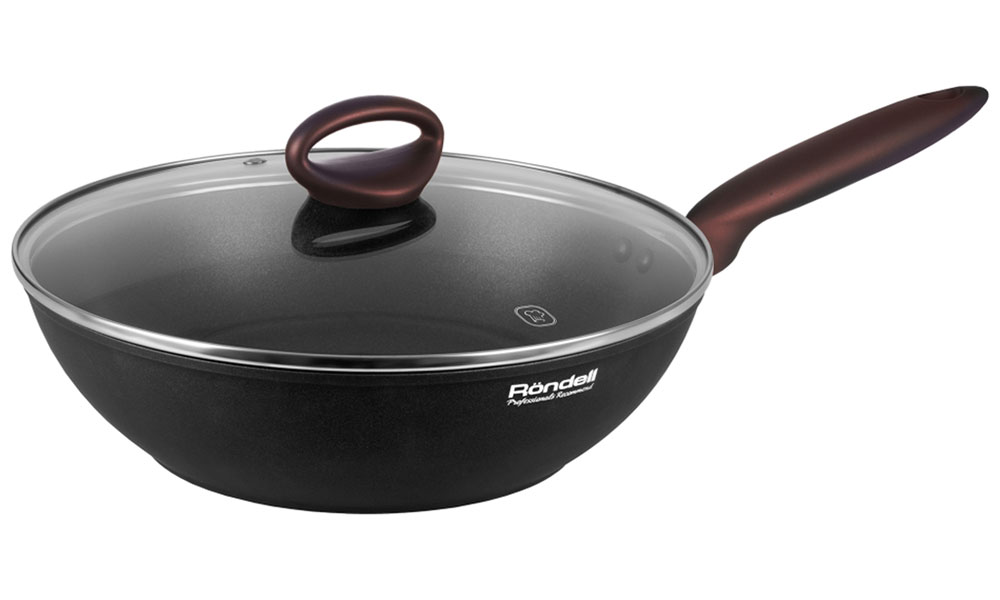 Изображение товара Вок с крышкой Rondell Tierno, 28х8 см (1581-RD-01)