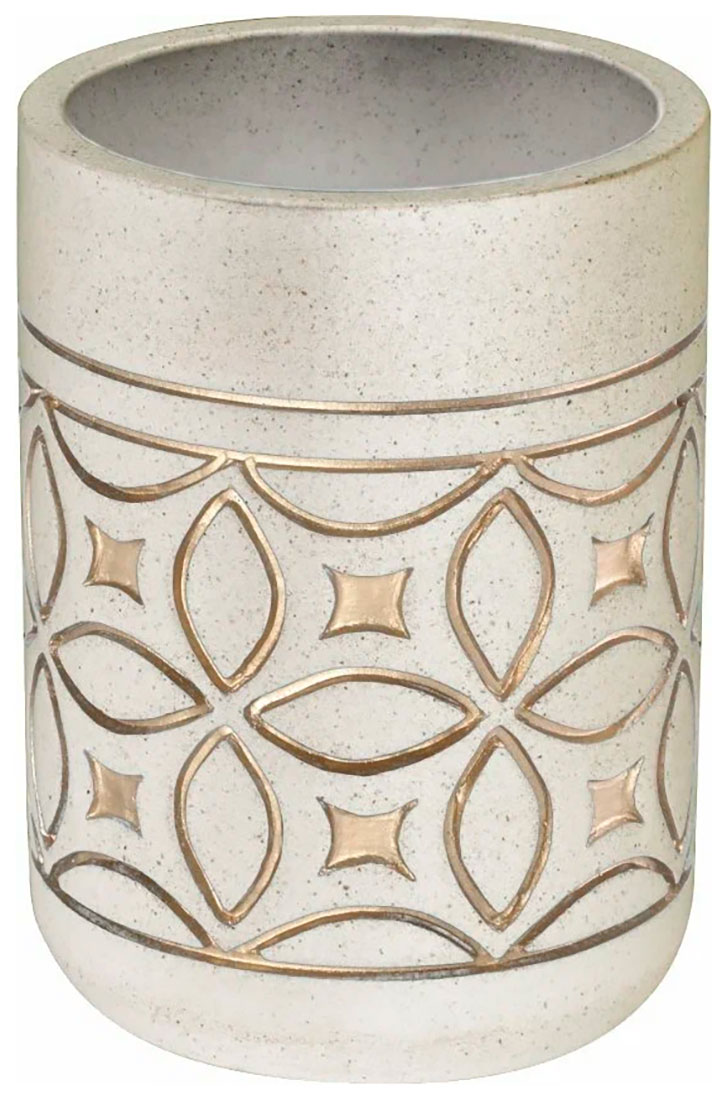 

Стакан для зубных щеток Fixsen Rich (FX-251-3), Бежевый/золото