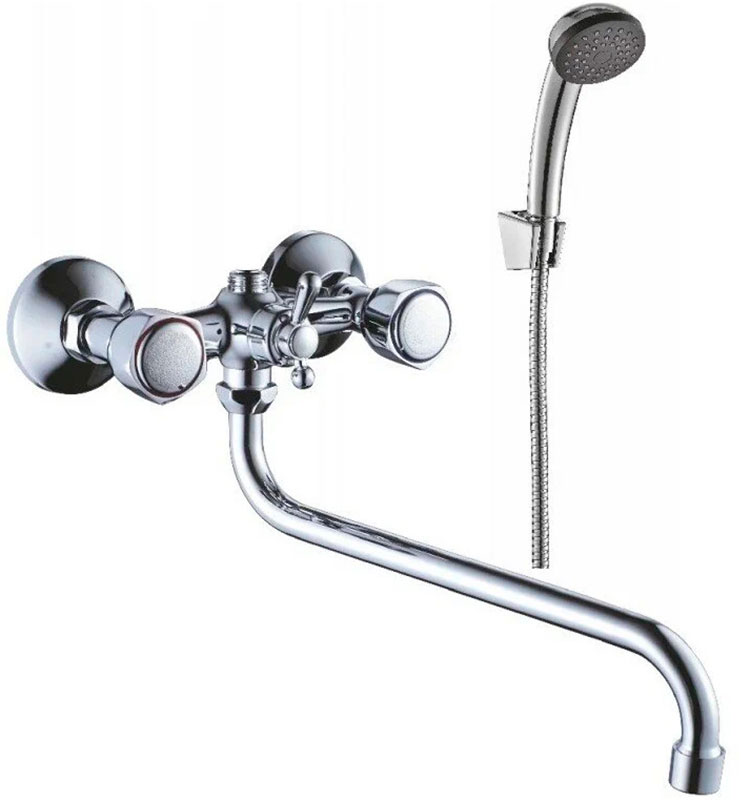 Изображение товара Смеситель для ванны Cron хром CN2309 с душевым гарнитуром