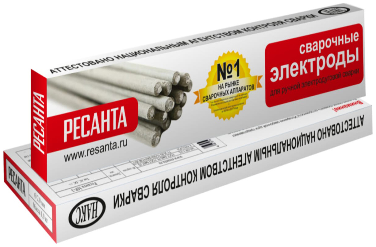 Изображение товара Электрод Ресанта МР-3 Ф2.0, пачка 1 кг Изображение товара Электрод Ресанта МР-3 Ф2.0, пачка 1 кг