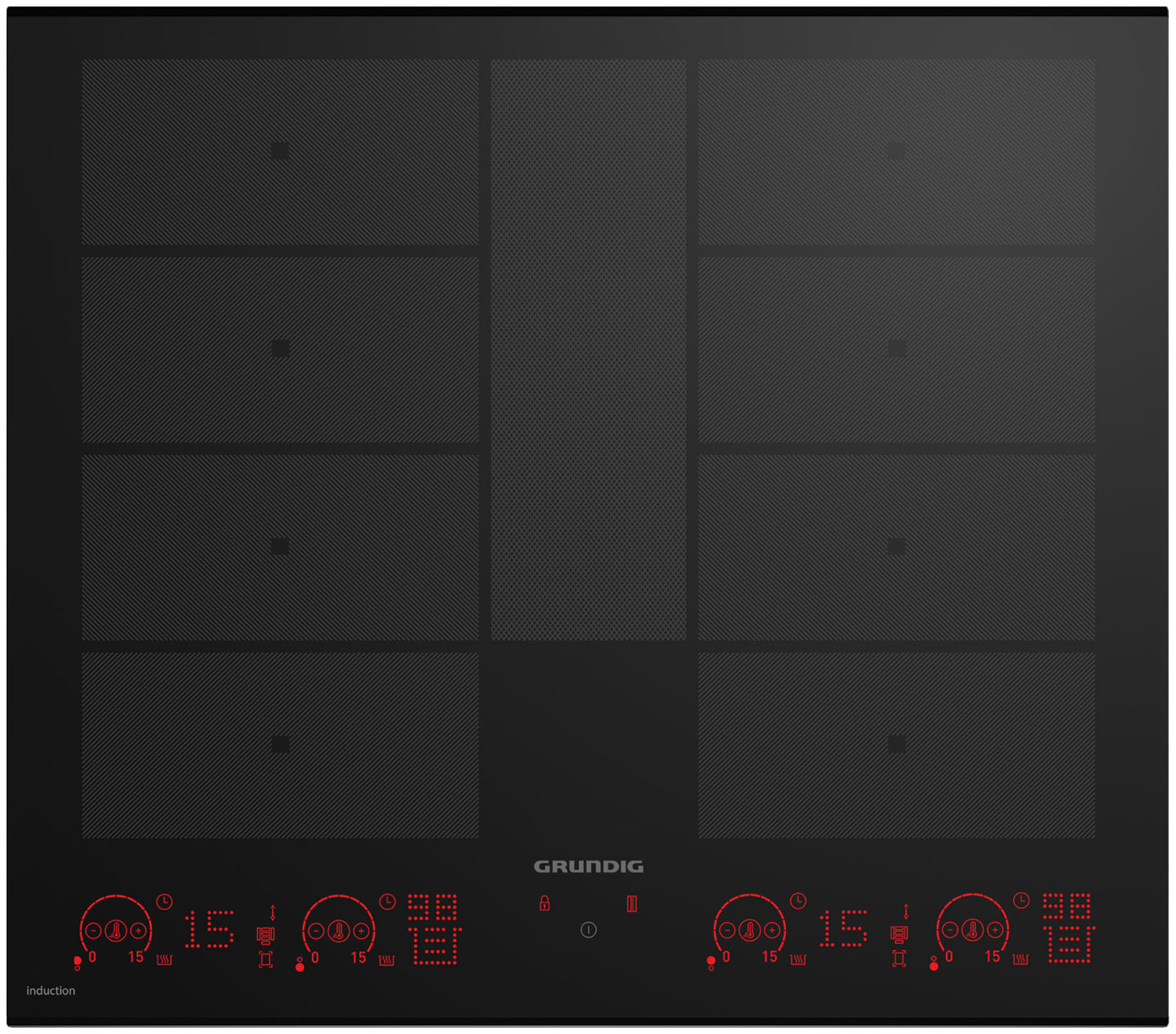 Изображение товара Электрическая индукционная варочная панель Grundig GIEI 638980 IF 9 конфорок