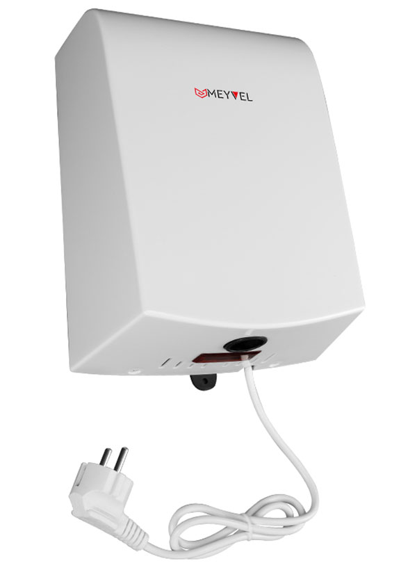 Изображение товара Высокоскоростная сушилка для рук Meyvel MH4-1000P1 белый компактная и бесконтактная