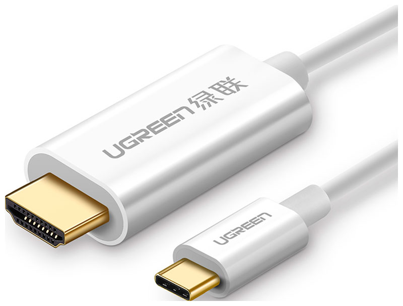 

Кабель Ugreen USB-C - HDMI 4K@60Hz, 1.5м (30841) белый