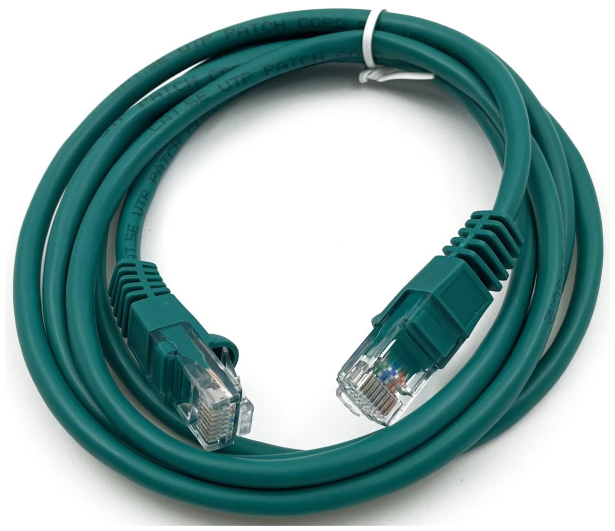 Изображение товара Патч-корд Buro UTP 4 пары cat.5E CCA molded 1.5м, зеленый, RJ-45 (m)-RJ-45 (m) (UTP-5E-1.5M-GR)