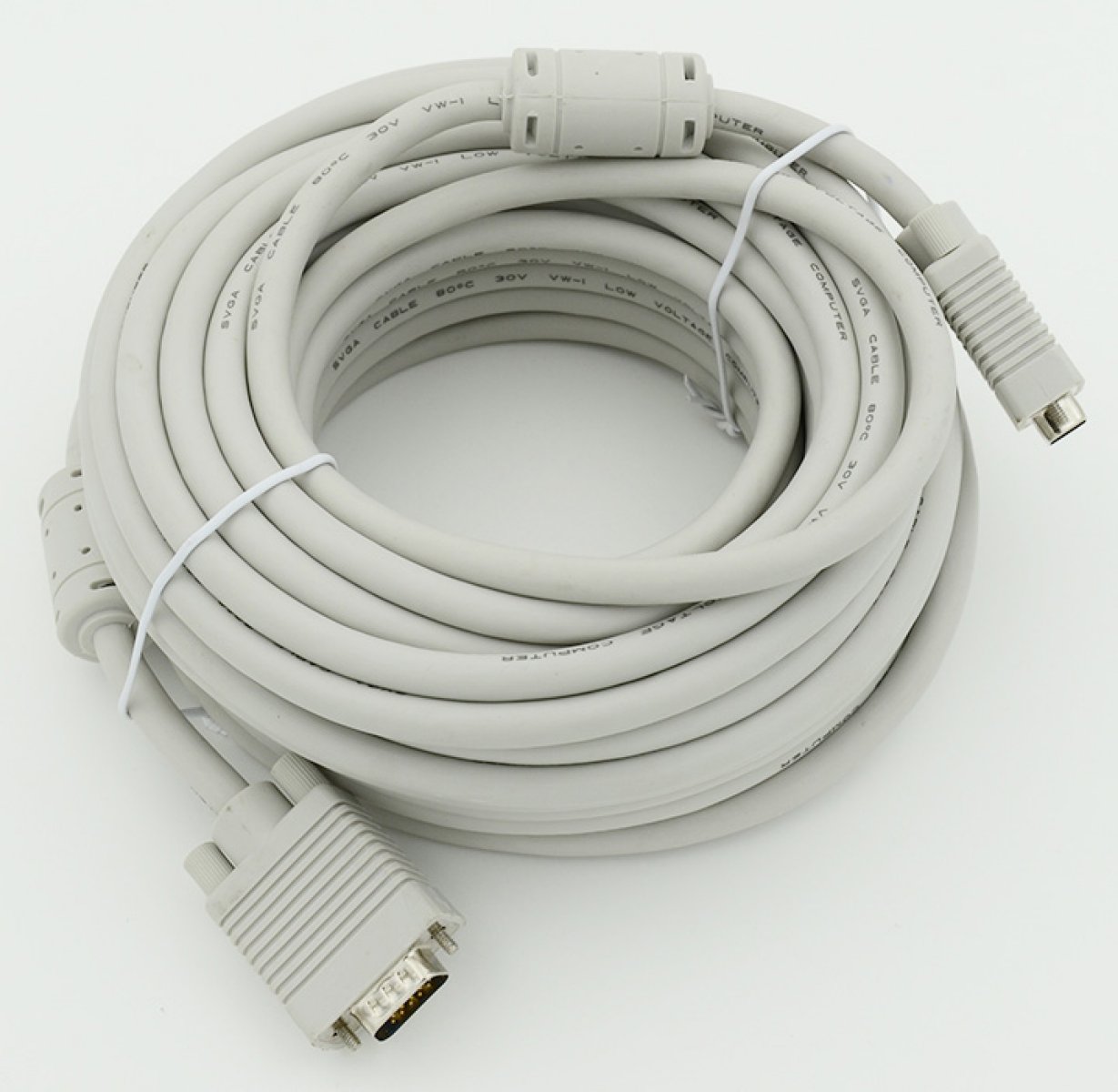 Изображение товара Кабель Noname CABLE15 DB15 (m) DB15 (m) 15м ферритовые кольца серый