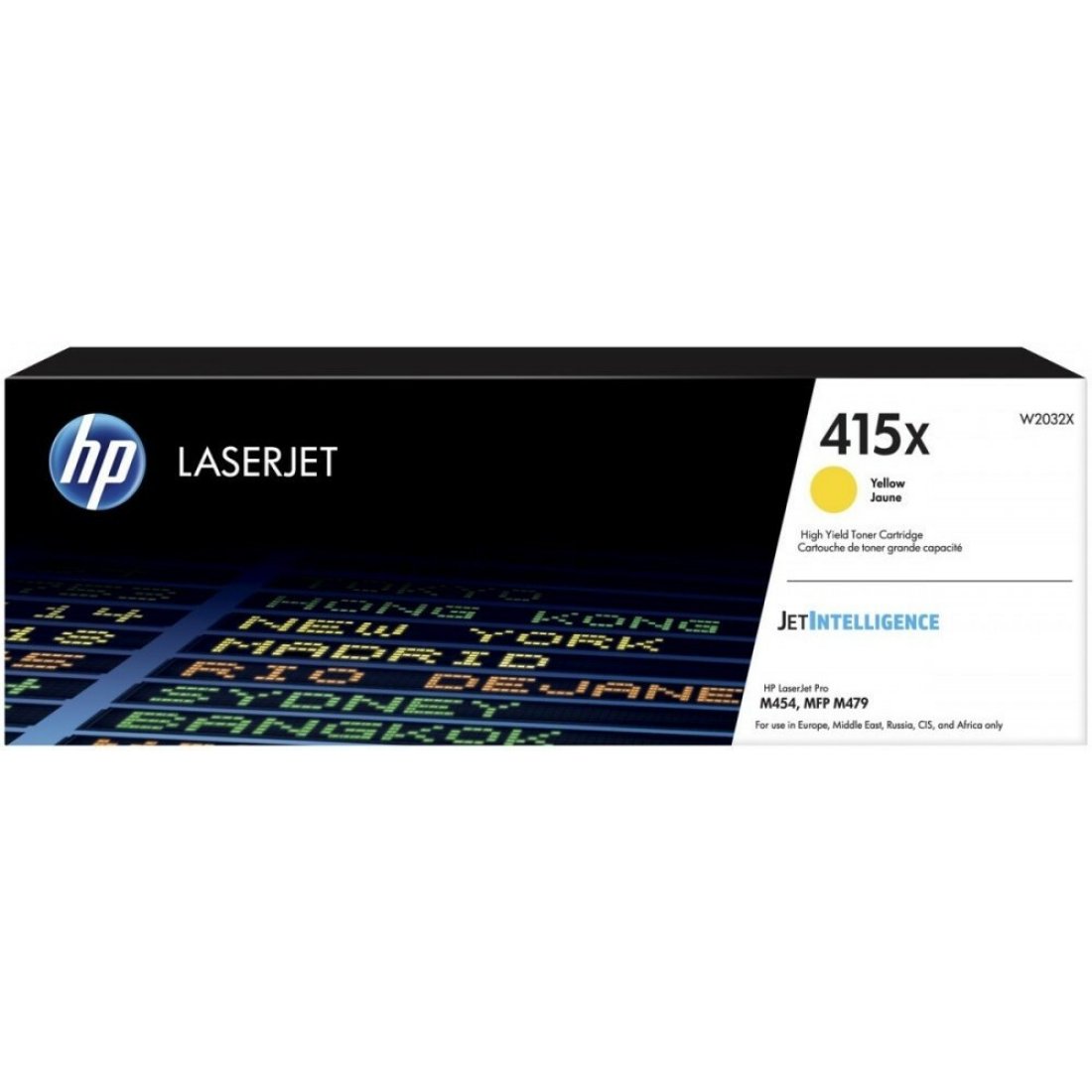 Изображение товара Лазерный картридж HP 415X W2032X желтый для LJ M454 и MFP M479 6000 страниц