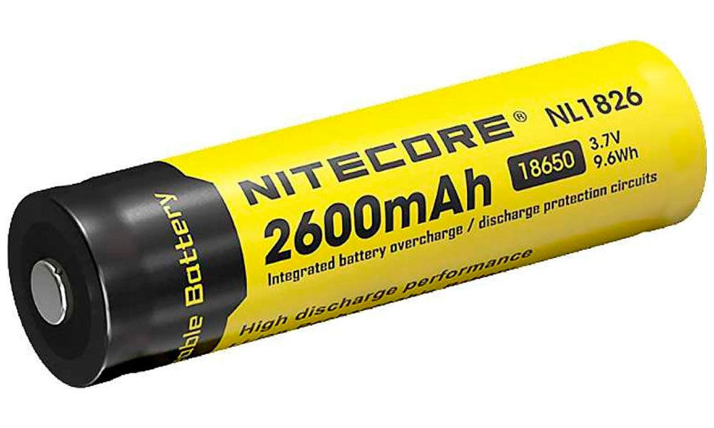 Изображение товара Аккумулятор Nitecore NL1826 18650 3.7v 2600mA