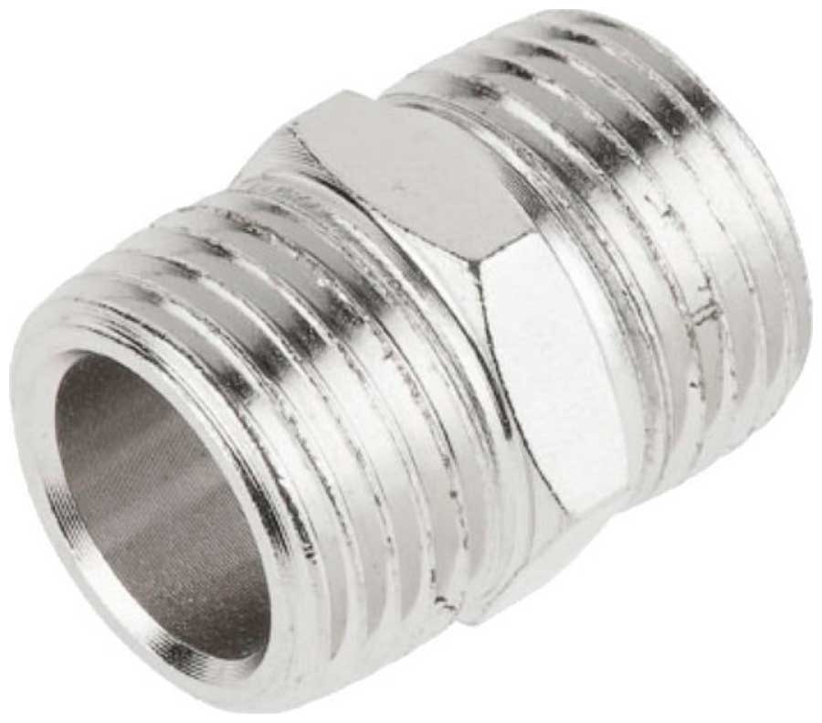 Изображение товара Переходник Eco наружная резьба 1/2 х наружная резьба 1/2, сталь (AS-MT12/FT14)