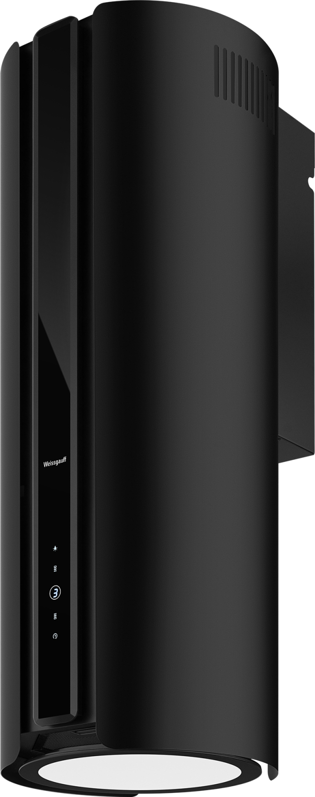 Изображение товара Цилиндрическая вытяжка Weissgauff Sun BLDC 1200 м3/ч черная с LED освещением
