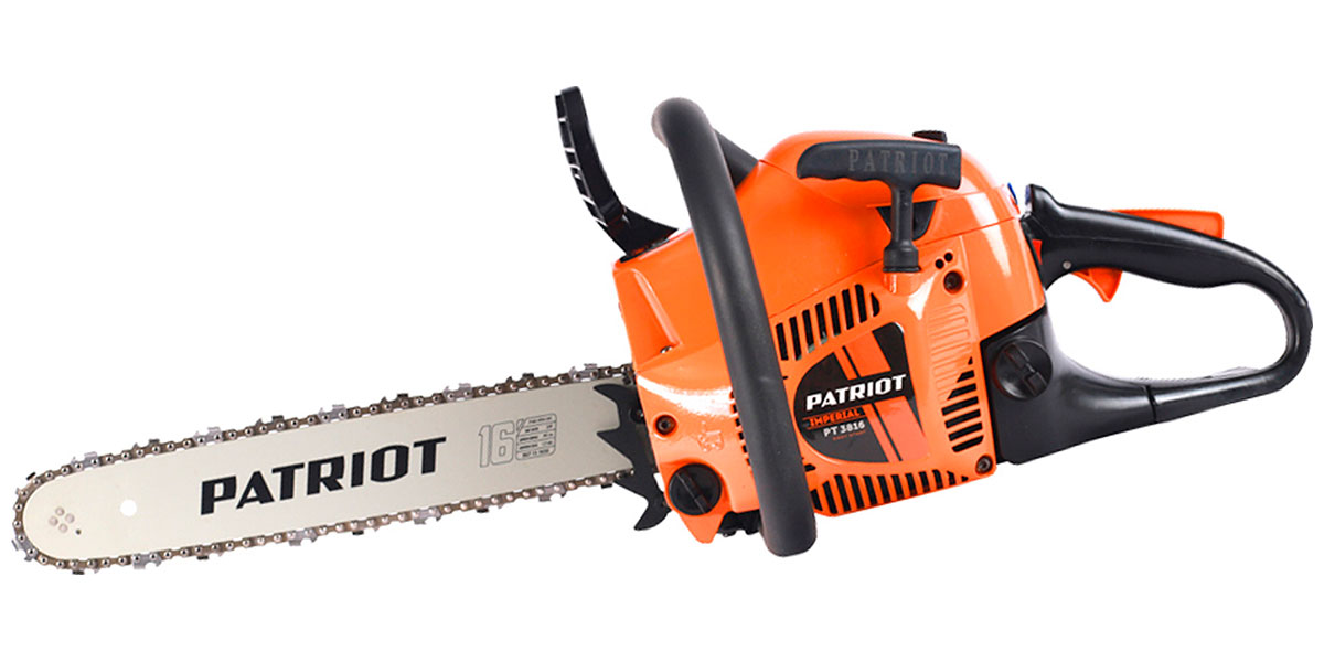 Изображение товара Пила цепная бензиновая Patriot PT 3816 + топор APF-600