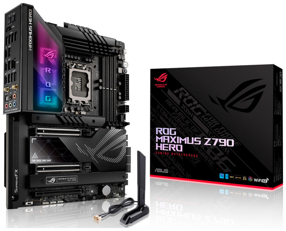 Изображение товара Материнская плата Asus ROG MAXIMUS Z790 HERO (LGA1700, ATX)