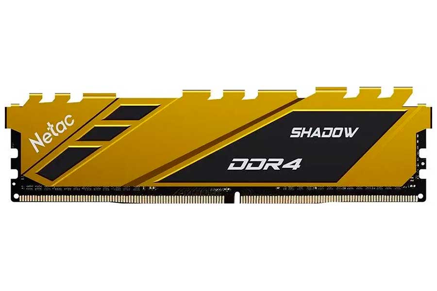 

Оперативная память Netac DDR4 16Gb 3200MHz Shadow Yellow (NTSDD4P32SP-16Y), Желтый