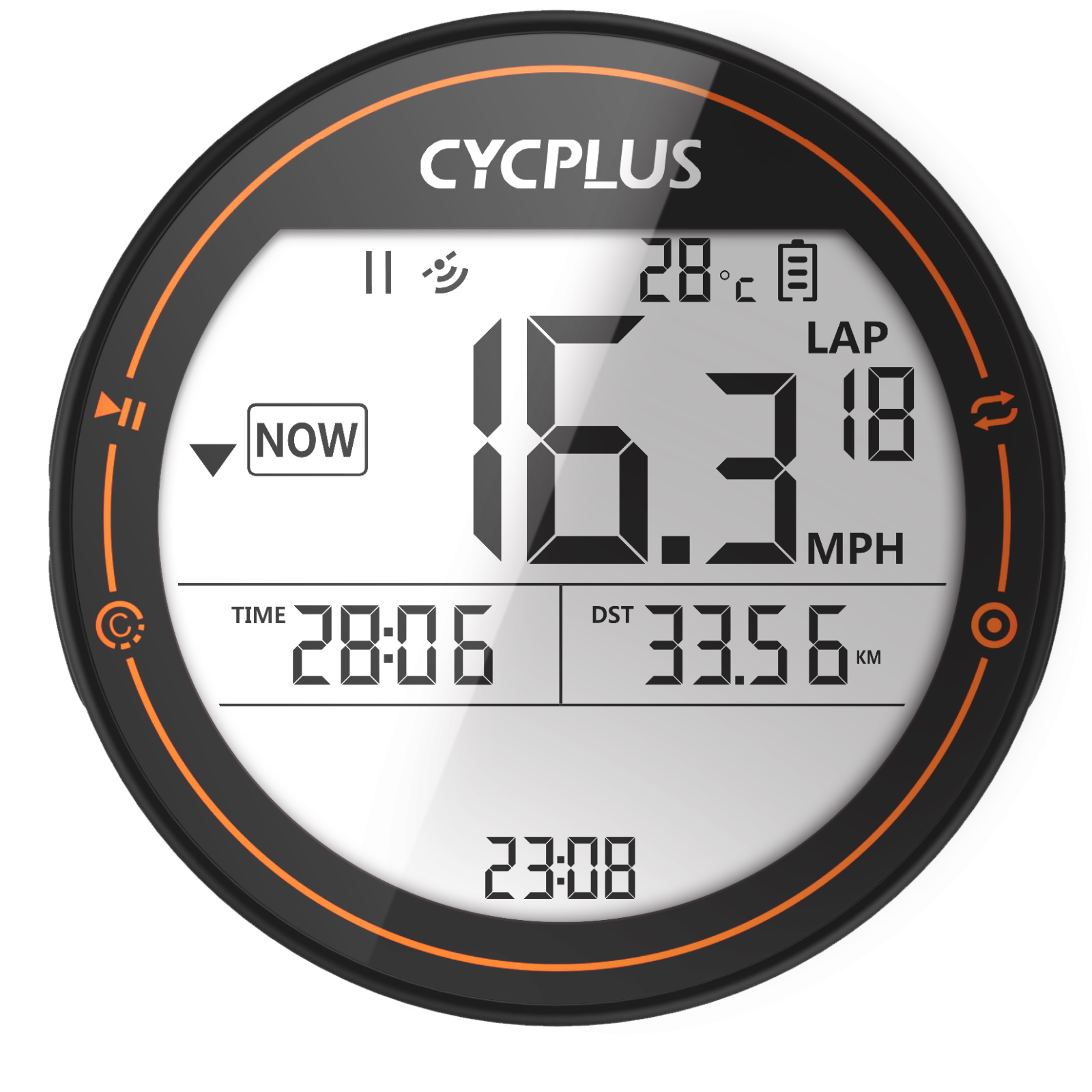 

Беспроводной GPS велокомпьютер Cycplus M2 (19 функций), Черный