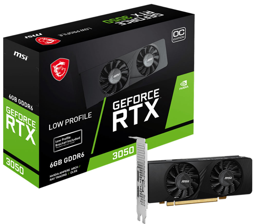 Изображение товара Видеокарта MSI GeForce RTX 3050 LP 6G OC