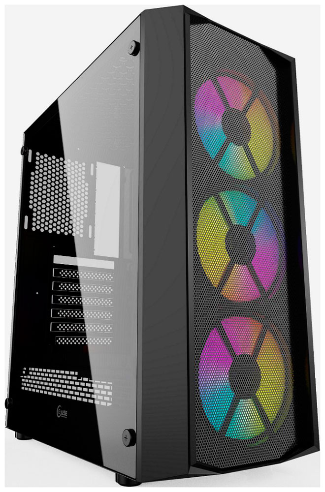 Изображение товара Компьютерный корпус Powercase Rhombus X3 Mesh LED (CMRMX-L3)