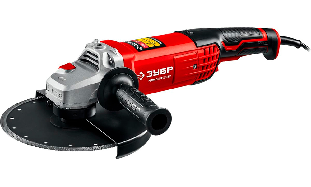 Изображение товара Угловая шлифовальная машина Зубр 2200 Вт d230 мм УШМ-230-2205 П