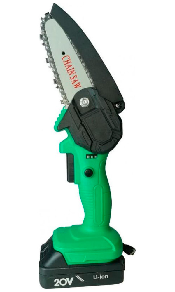 

Пила цепная аккумуляторная Zitrek GreenSaw 20 (20В, 20Ач Li-ion аккум. 1шт, ЗУ) зеленый, Зеленый/черный