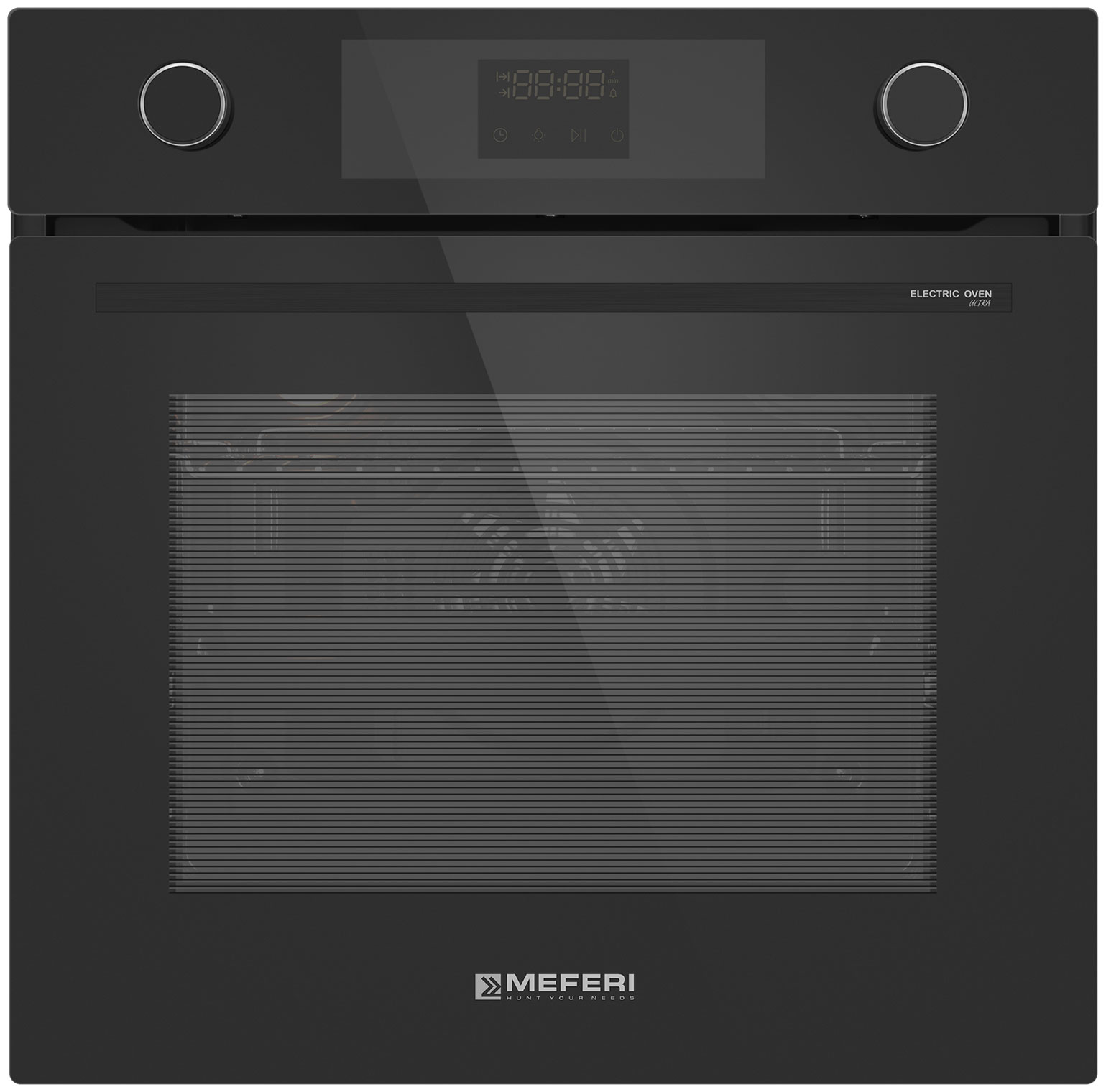 Изображение товара Электрический духовой шкаф Meferi MEO6013BK ULTRA черный с функциями 13 режимов