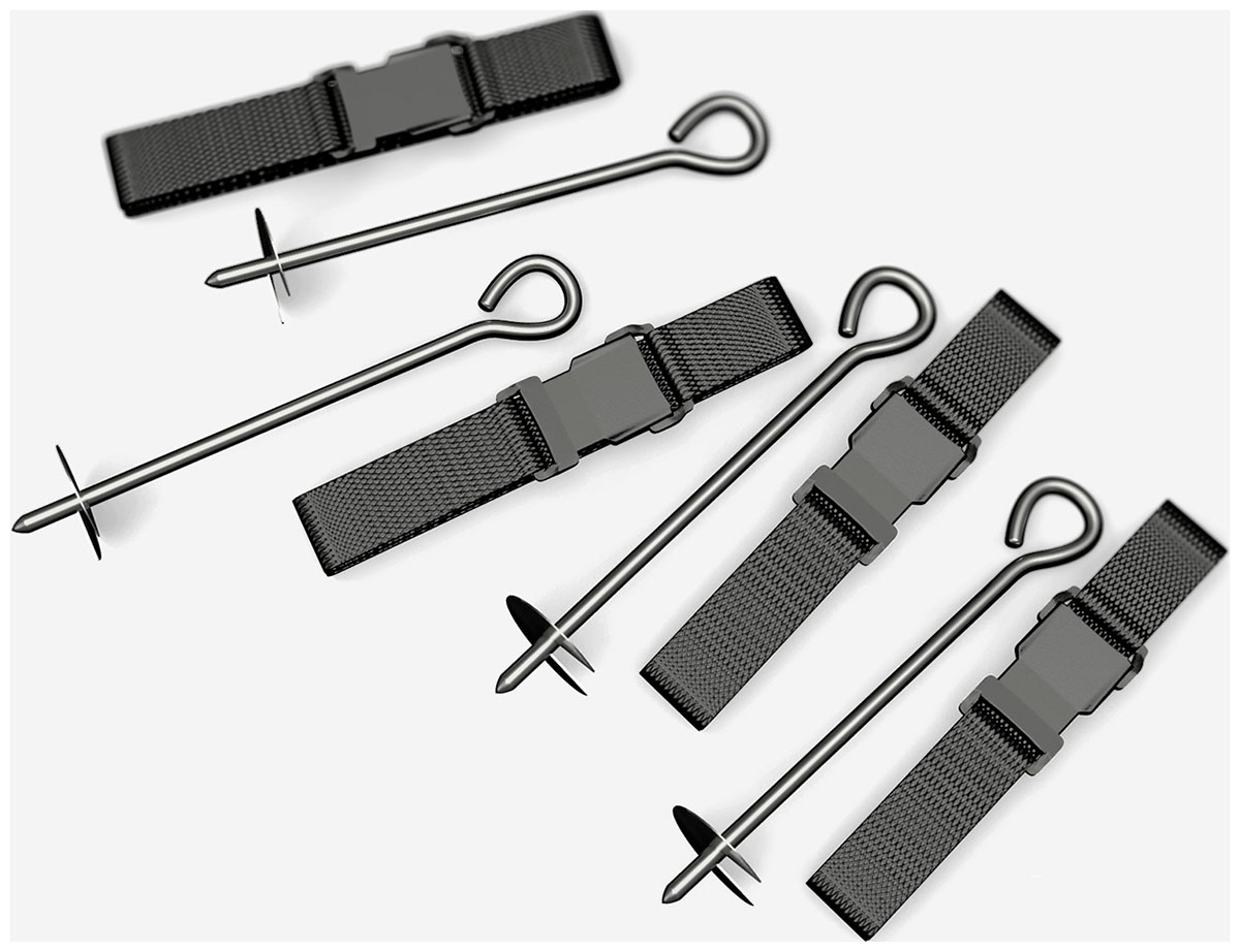 Изображение товара Колья для крепления батута к земле Unix Line, 4 шт.